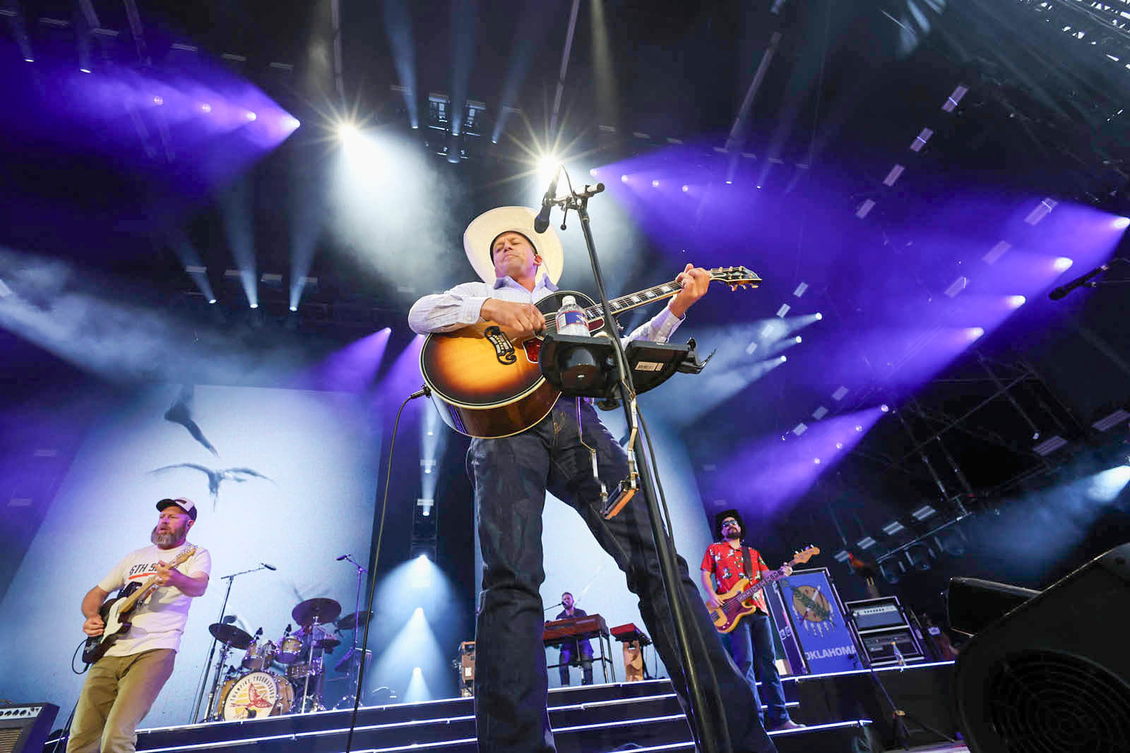 Turnpike Troubadours perform live on stage at McLane Stadium