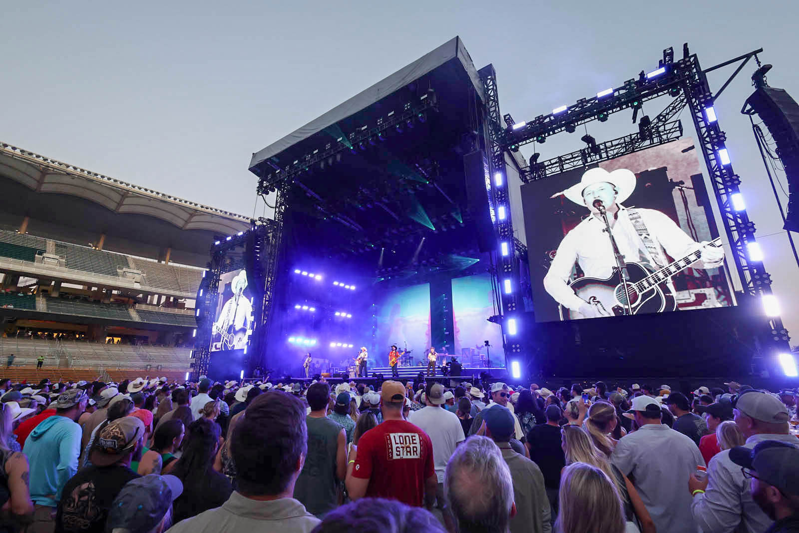 Turnpike Troubadours perform live on stage at McLane Stadium