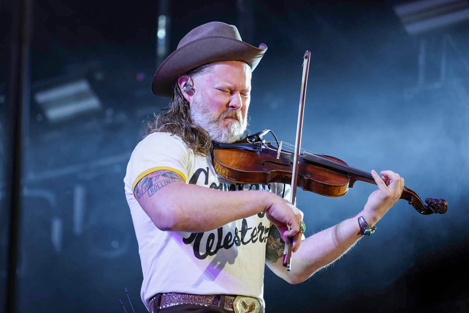 Turnpike Troubadours perform live on stage at McLane Stadium