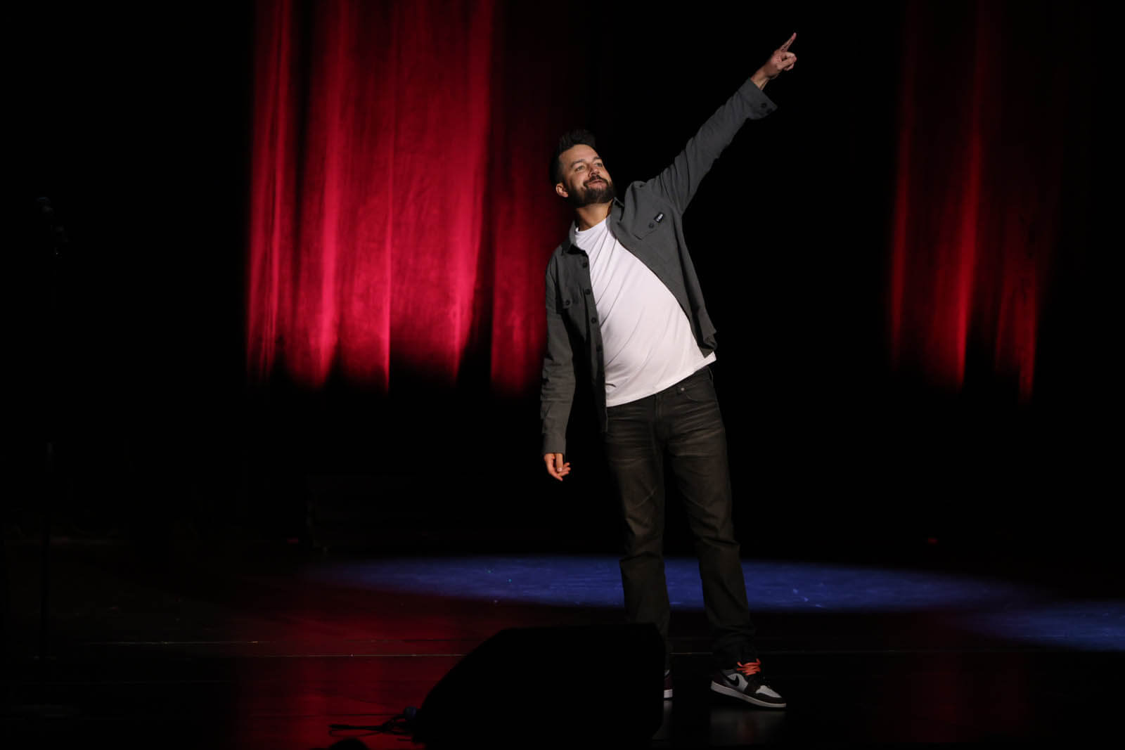 Comedian John Crist performs at Waco Hall