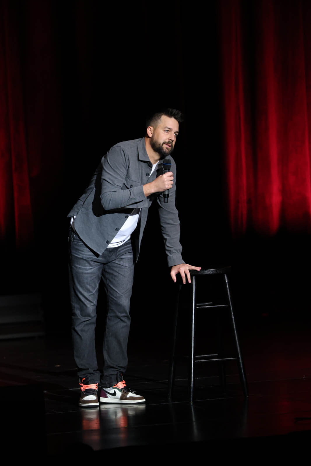 Comedian John Crist performs at Waco Hall