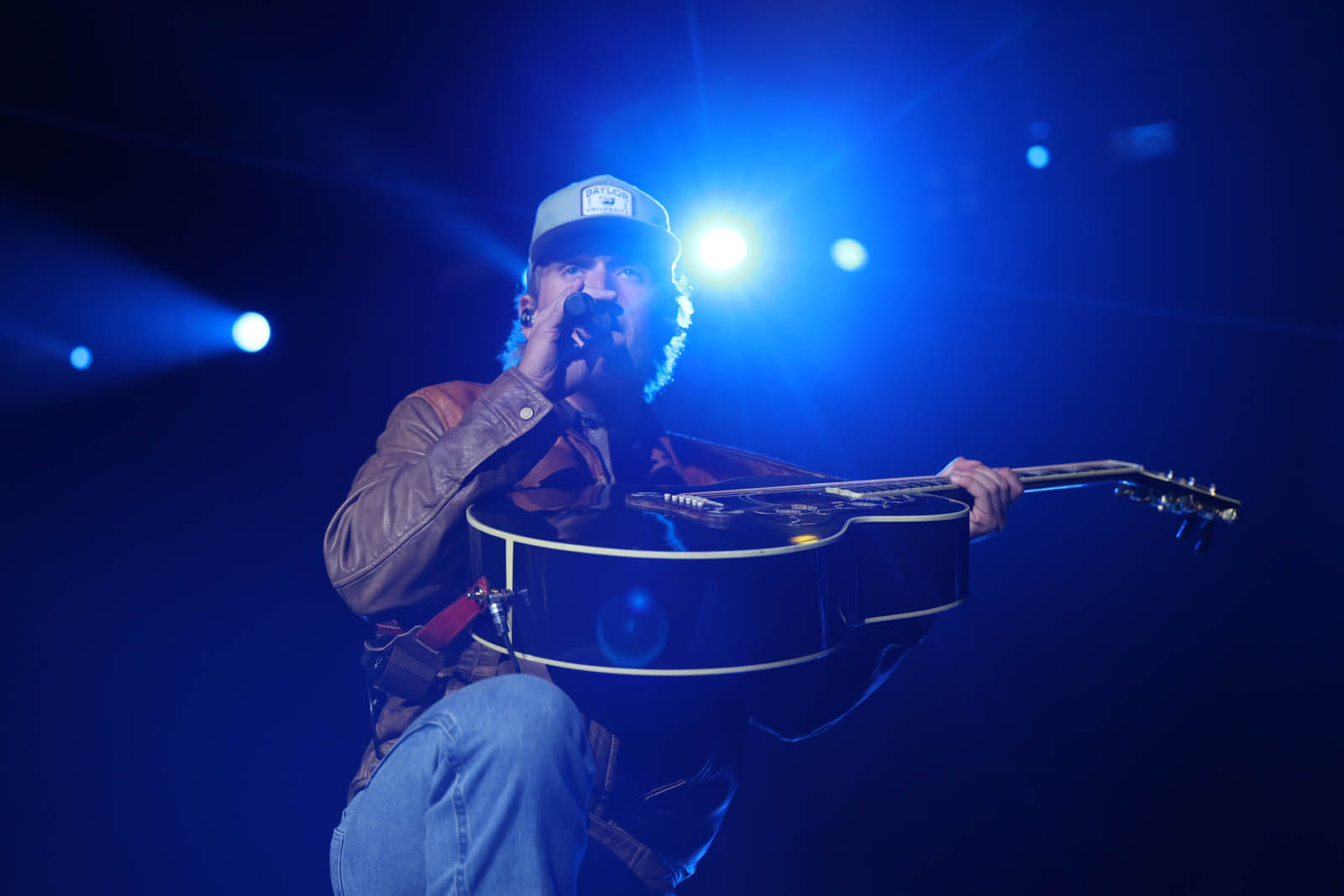 Hudson Westbrook performs on stage at the Foster Pavilion